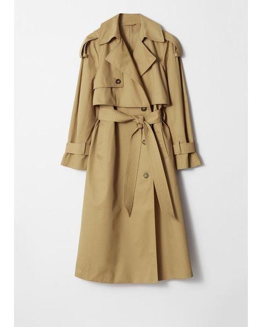 & Other Stories Natural Belted Trench Coat