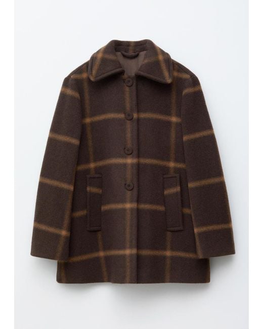 Manteau Trapèze En Laine & Other Stories en coloris Black