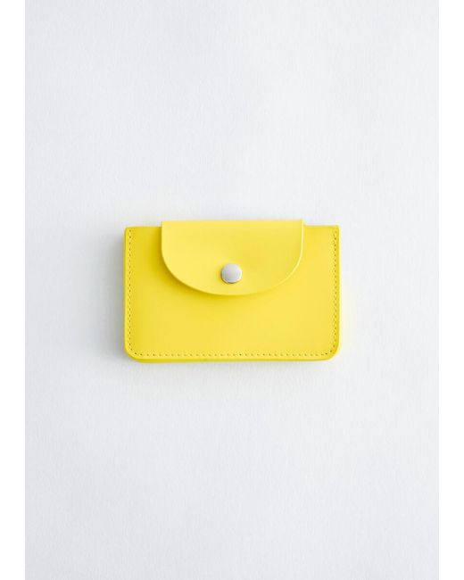 & Other Stories Yellow Small Card Holder