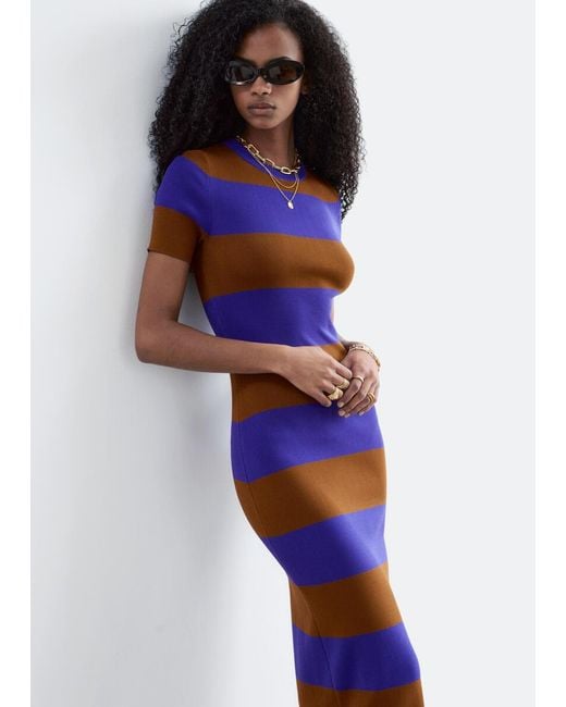 & Other Stories White Ribbed Knit Long Dress