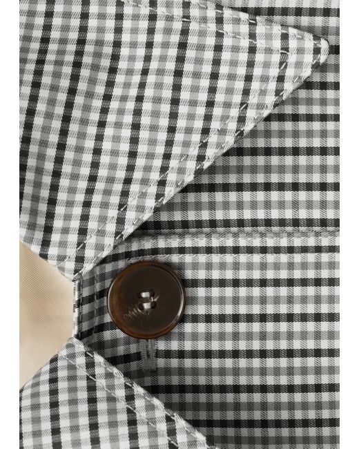 & Other Stories Gray Cropped Jacket