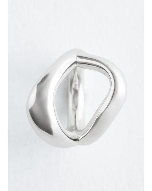 & Other Stories White Irregular Ring