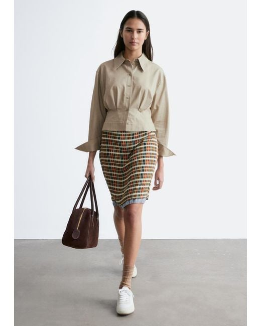 & Other Stories Natural Tapered Shirt