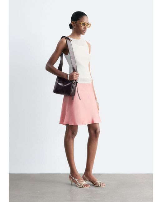 & Other Stories Pink Double-Layer Tank Top