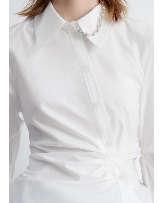 Chemise Asymétrique En Coton & Other Stories en coloris White