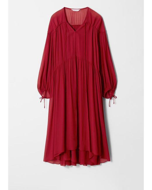 strapless open back dress Elegant Red Midi Dress - All Dresses