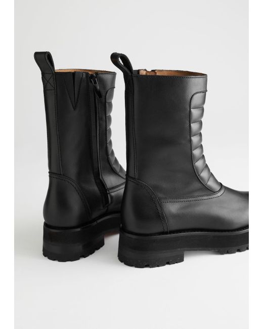 & other stories biker boots