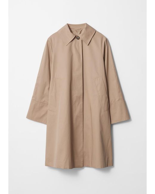 & Other Stories Natural Collared Car Coat