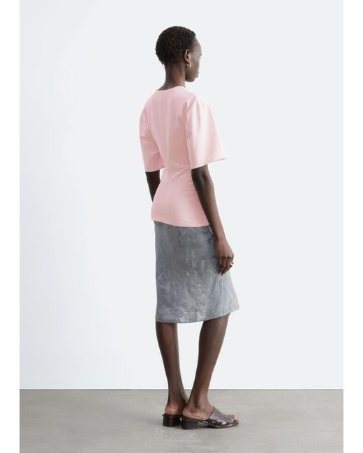 & Other Stories Gathered V-Neck T-Shirt