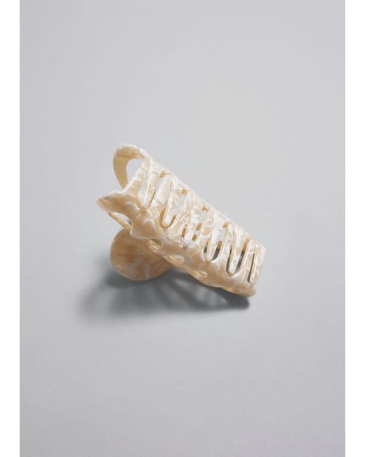 & Other Stories White Butterfly Claw Clip