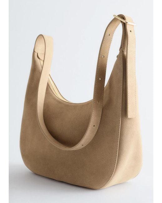 & Other Stories Natural Crescent Crossbody Bag