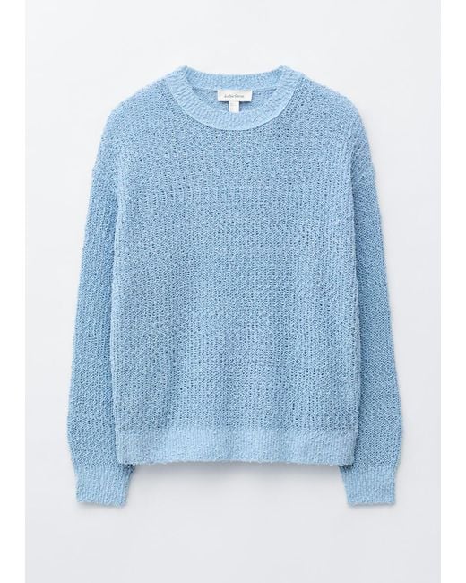 & Other Stories Blue Silk-Cotton Knit Jumper