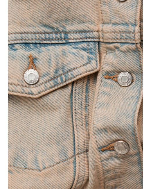 & Other Stories White Cropped Overdye Denim Jacket