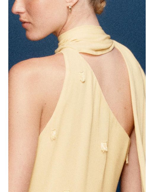 & Other Stories Natural One-Shoulder Mini Dress