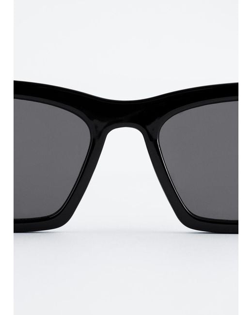& Other Stories Black Angular Cat Eye Sunglasses
