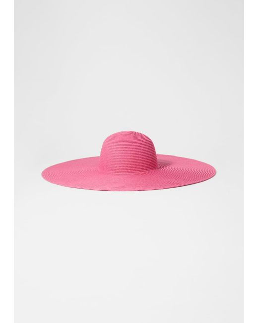 Other Stories Wide-Brim Straw Hat in Pink Lyst UK - Main Image
