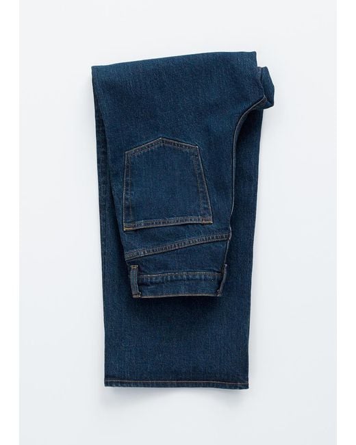 & Other Stories Blue Cropped Wide-Leg Jeans