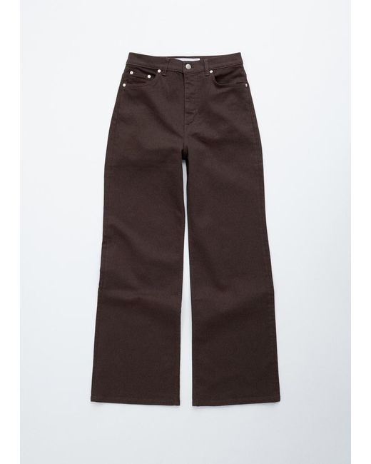 & Other Stories White Wide-Leg Jeans