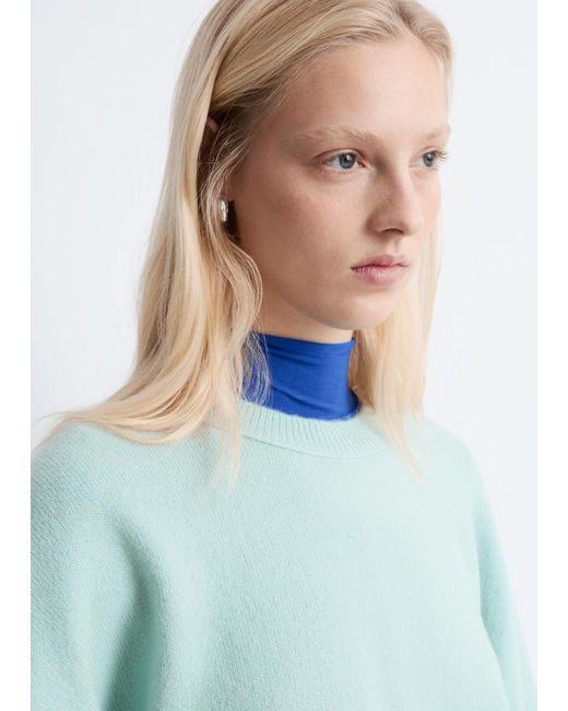 & Other Stories Green Oversized Knit Jumper