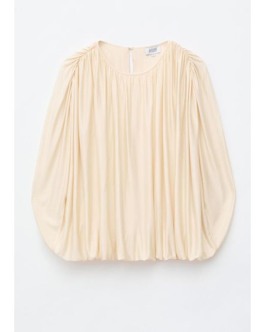 & Other Stories Natural Draped Jersey Top