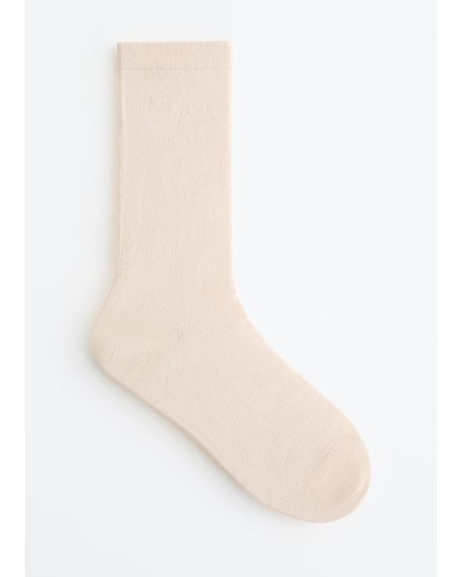 & Other Stories White Checkered Socks