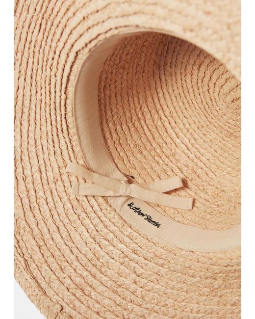 & Other Stories White Grosgrain-Trimmed Raffia Straw Hat