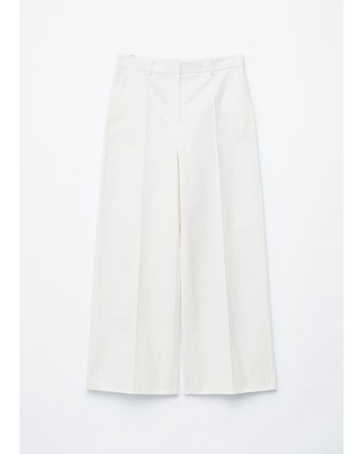 & Other Stories White Press-Crease Cotton Trousers