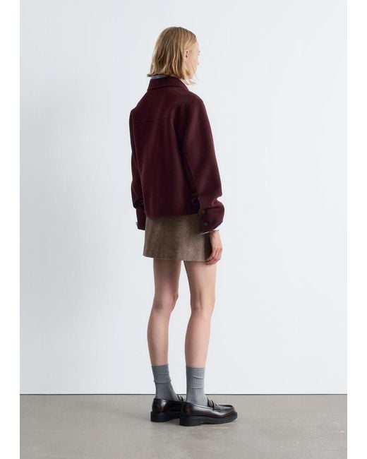 & Other Stories Collared Wool Jacket