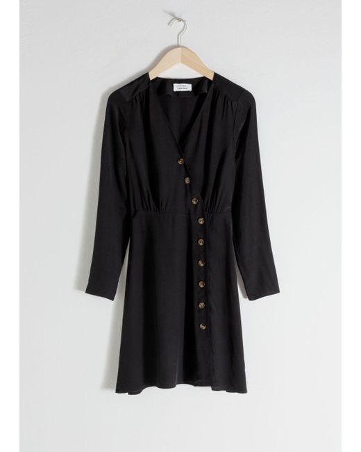button up wrap dress