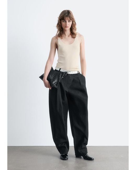 & Other Stories White Scoop-Neck Tank Top