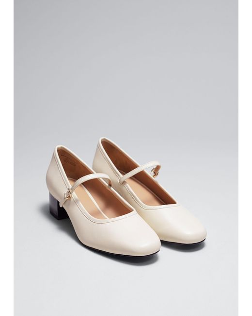 & Other Stories White Mary Jane Pumps