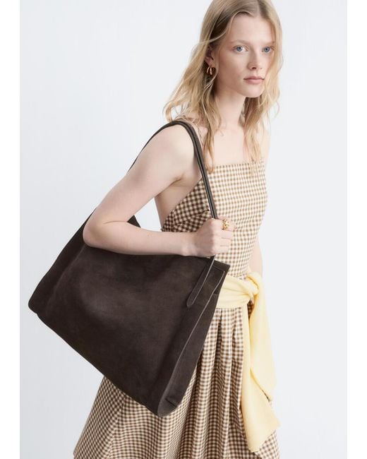 & Other Stories Natural Soft Drape Open Tote
