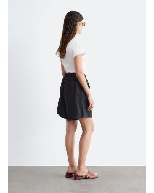 & Other Stories White Printed Cotton Jersey T-Shirt