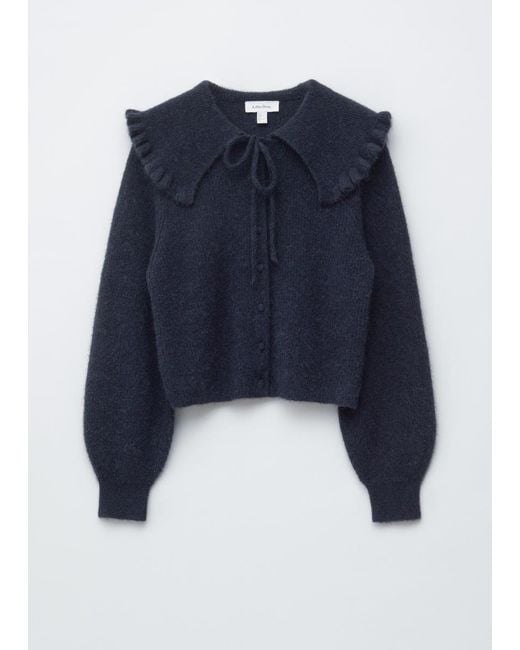 & Other Stories Blue Alpaca-Blend Cardigan