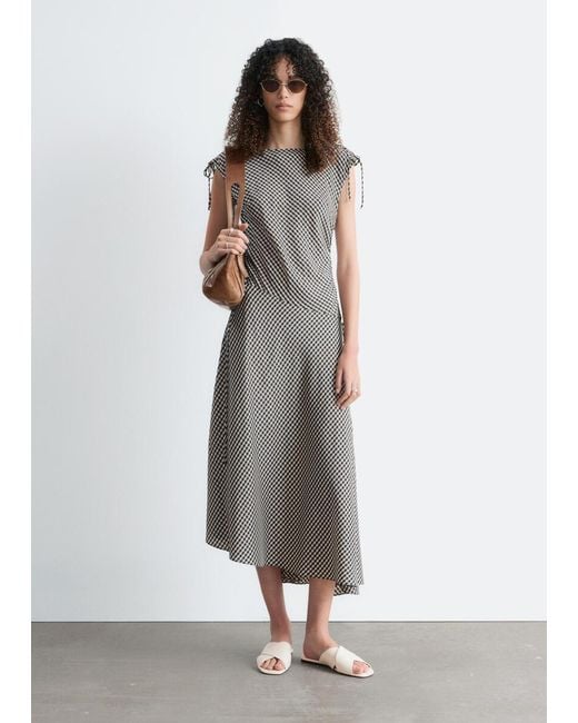 & Other Stories Gray Crossover Sandals