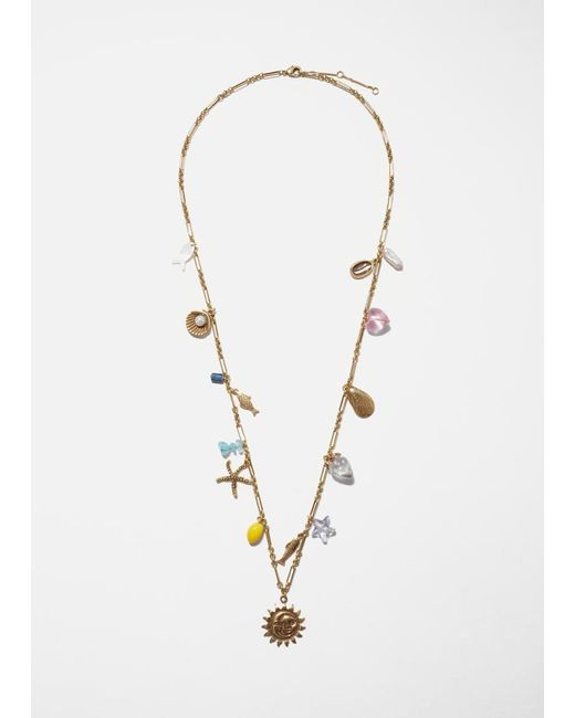 Collier À Breloques Et Pendentif Soleil & Other Stories en coloris Black