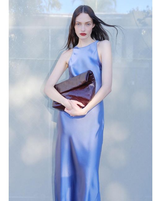 & Other Stories Purple Folded Clutch