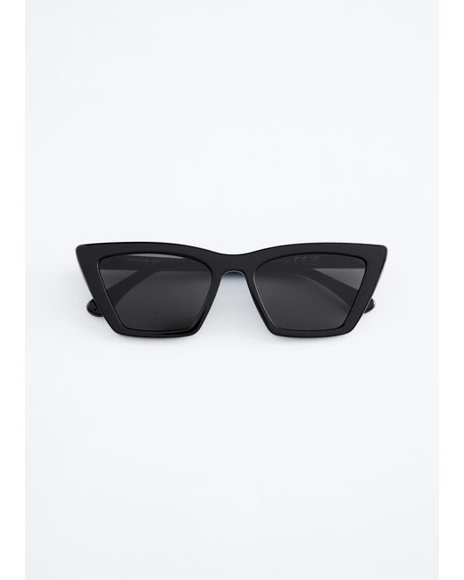 & Other Stories Black Angular Cat Eye Sunglasses