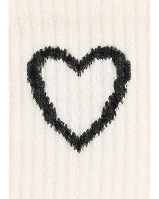 & Other Stories White Rib-Knit Socks