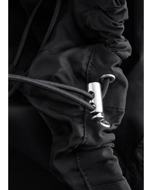 & Other Stories Black Hooded Anorak