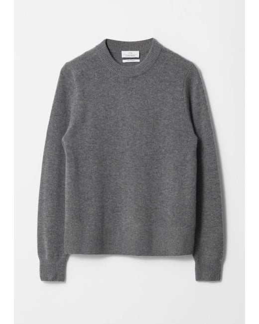 & Other Stories Gray Cashmere Jumper
