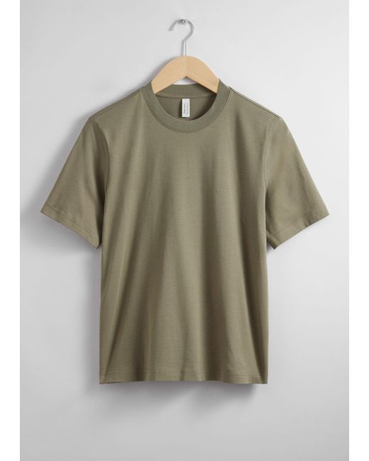 & Other Stories Green Relaxed T-shirt
