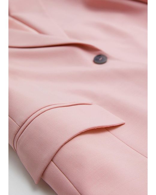 & Other Stories Pink Single-breasted Blazer