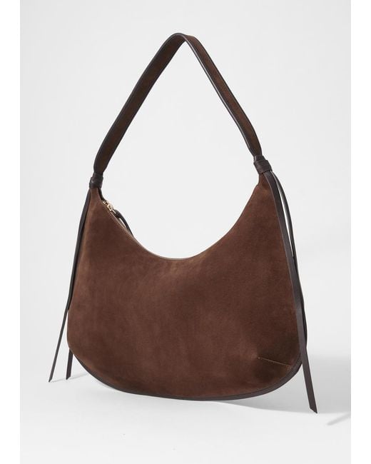 & Other Stories Brown Fringed Tote Bag