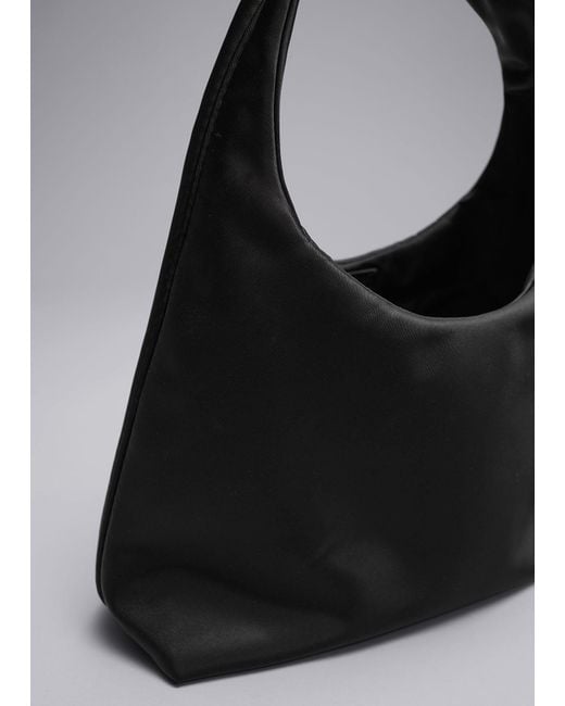 & Other Stories Black Mini Nylon Shoulder Bag