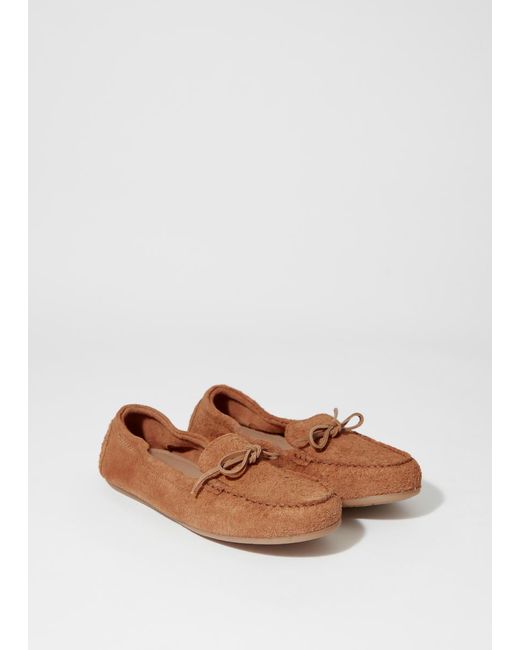 & Other Stories Black Soft Suede Loafers