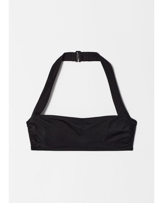 & Other Stories Black Halterneck Bikini Top