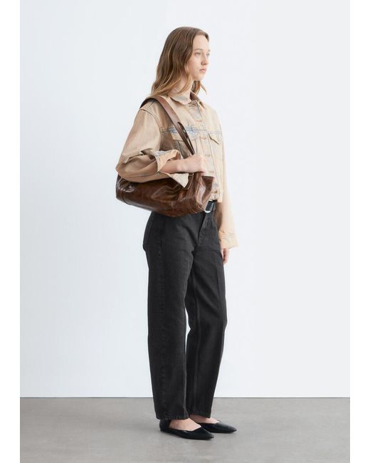 & Other Stories White Cropped Overdye Denim Jacket