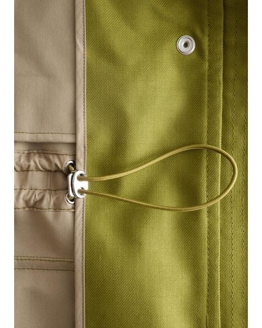 & Other Stories Green Oversized Utility Jacket