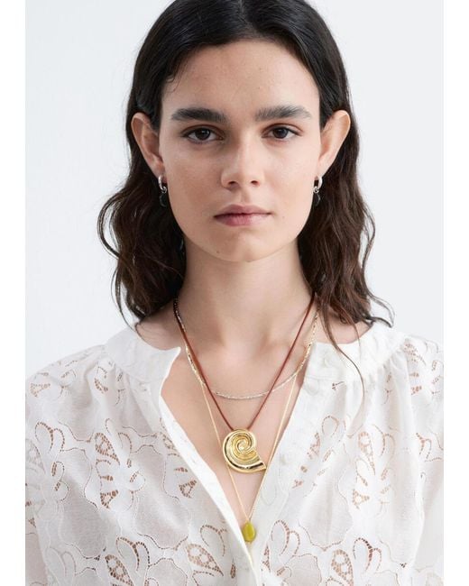 & Other Stories White Lace Blouse